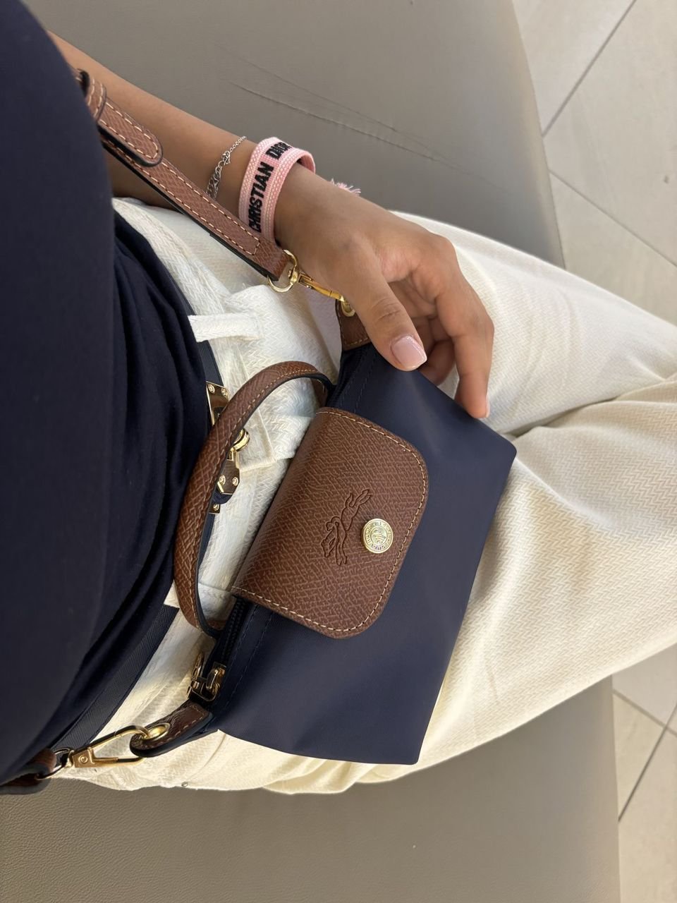 Mini sac longchamps bleu nuit